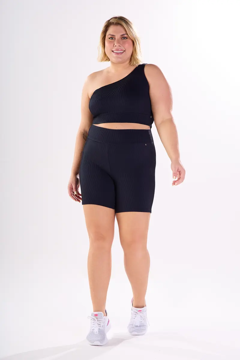 Shorts textura canelado