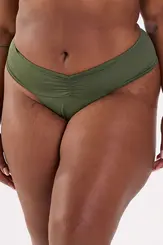 Calcinha com cós franzido
