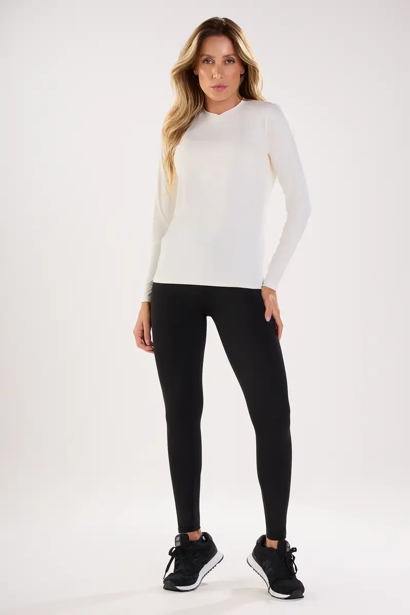 Blusa manga longa com proteção UV50+