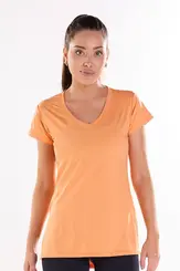 Blusa com decote V e aberturas nas laterais