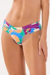 Calcinha fio duplo com laterais drapeada