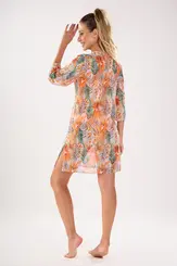 Vestido de praia estampado