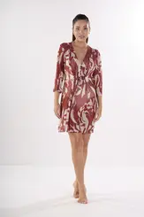 Vestido de praia estampado