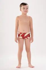 Sunga basica estampada infantil