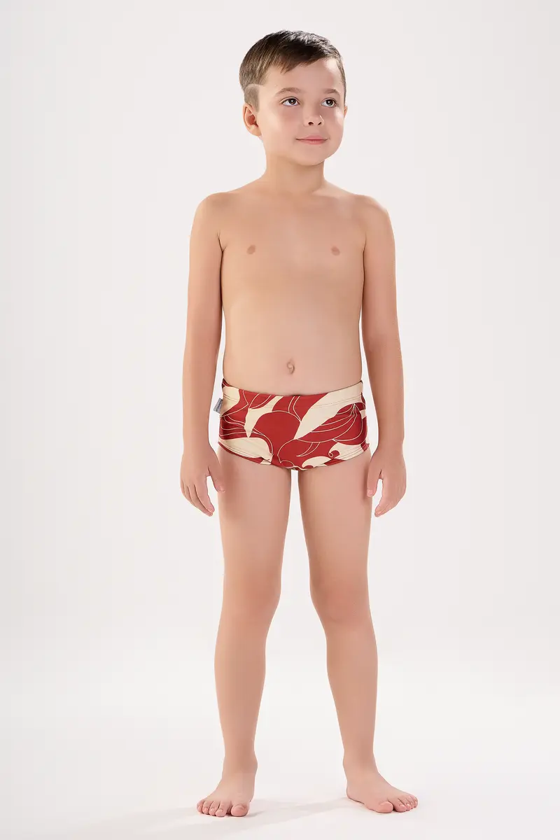Sunga basica estampada infantil