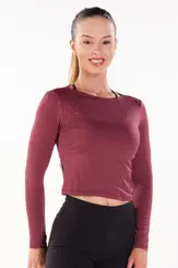 Cropped Manga Longa