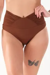 Calcinha suquine drapeado
