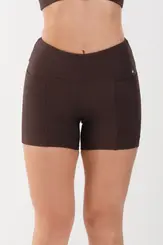 Shorts bolso canelado