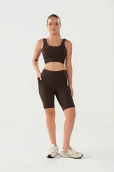 Bermuda Ciclista Básica Bolso Canelada