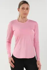 Camiseta Básica Maga Longa Feminina Proteção UV