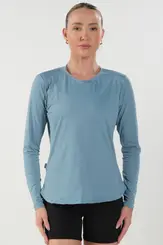 Camiseta Básica Maga Longa Feminina Proteção UV