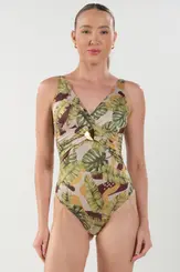 Maiô Franzido Busto Estampado